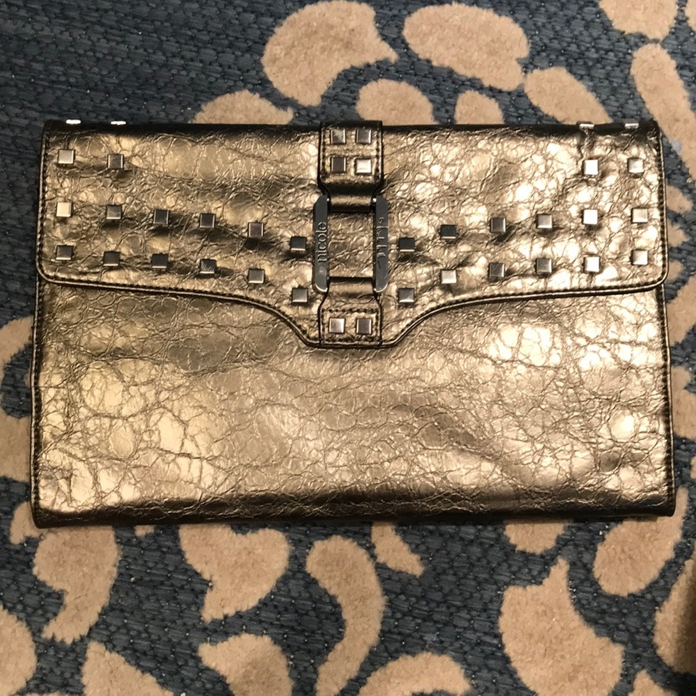 Nicole Miller Metallic Clutch